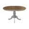 International Concepts 36 in. Round Extension Dining Table with 4 Madrid LadderBack Chairs - 5 Piece Dining Set K41-36RXT-C2-4 - alternate 4